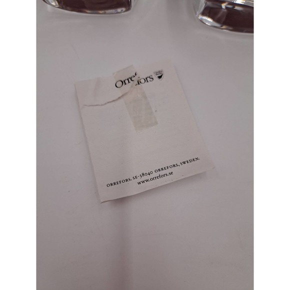 Pair of Orrefors Lancelot Candle Holders made in Sweden w/ box, very nice - Picture 3 of 8